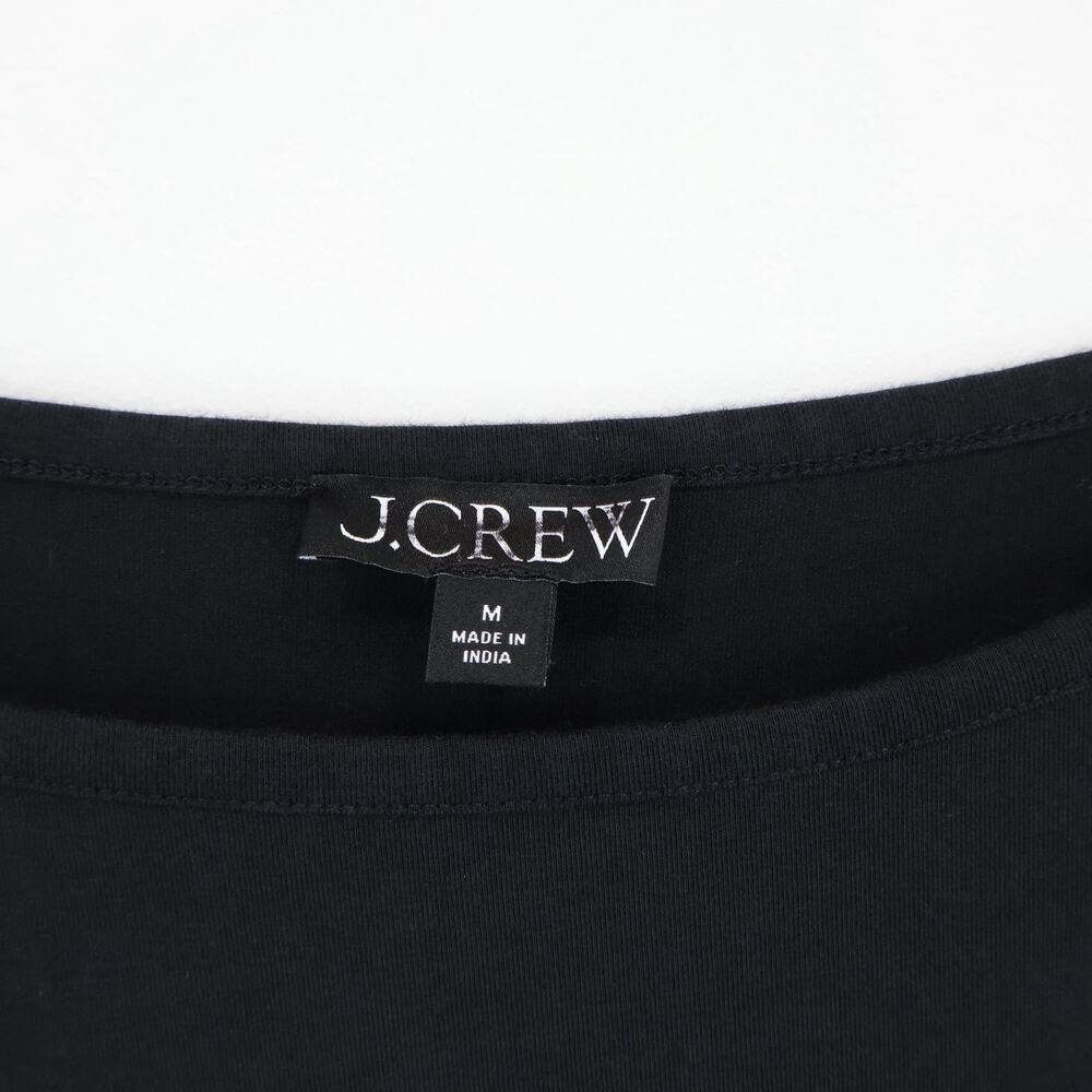 J.Crew Pintuck Mixy Midi Dress Black Size Medium NWOT - Picture 4 of 8